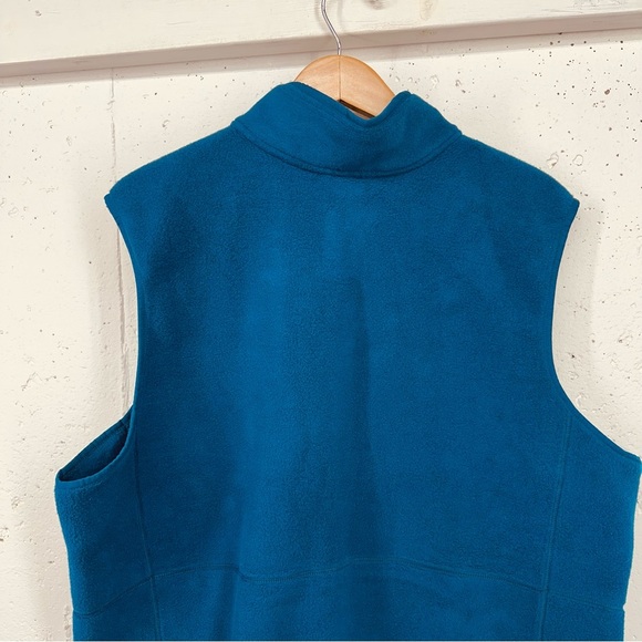 L. L. Bean Men's Size XXL Nautical Blue Fleece Zip Up Vest - Picture 7 of 14